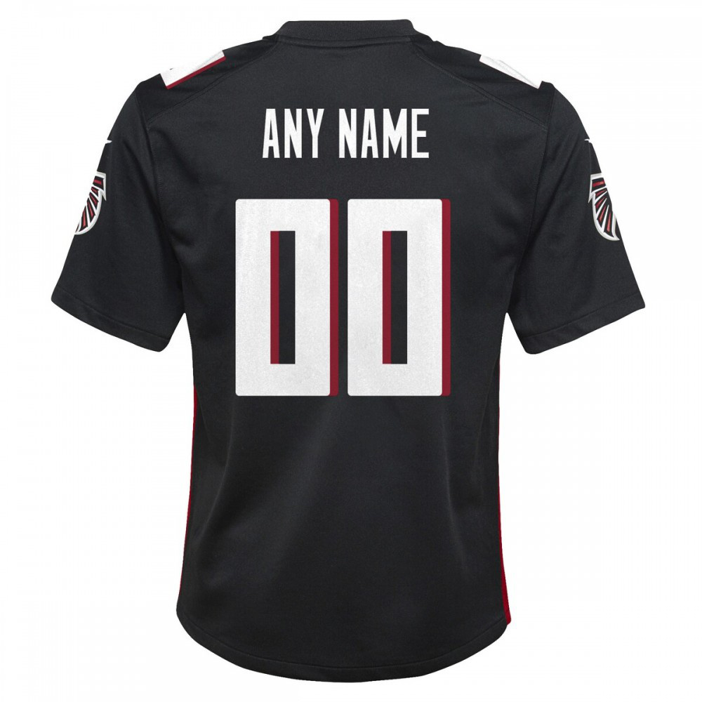 Atlanta Falcons Nike Youth Custom Game Jersey - Black-Profan Arena